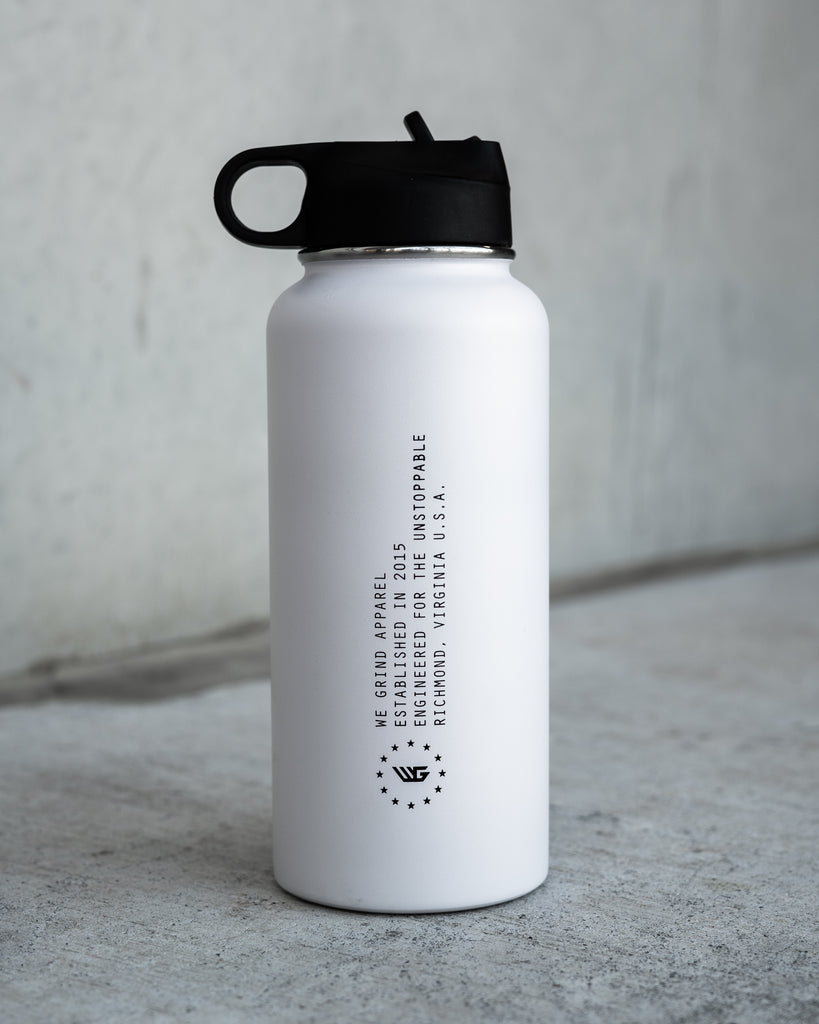 Live Savage Stainless Steel Shaker Bottle (White) - Live Savage Apparel
